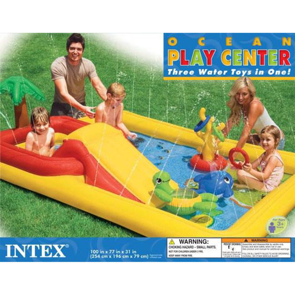 kiddie pool plastic with slide